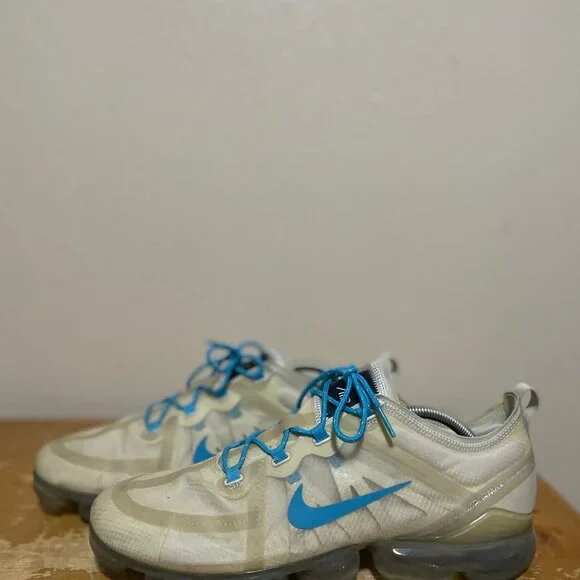 Nike Air Vapormax BQ7848-991 White Blue Running Training shoes Men's Sz 12